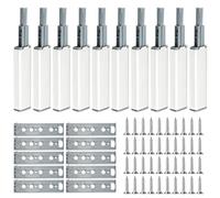 CATELL 10 Pièces Push to Open Aimant Poussoir, Poussoir Porte Placard avec Une Simple Pression Pousse Lache Porte Loquet Magnetique Poussoir pour La Porte de L'armoire Meuble Tiroir Placard