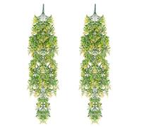 CATELL 2 Pcs 70CM Plante Artificielle Tombante, Plantes Artificielles Suspendues Fausse Plante Tombante Plante Tombante Artificielle Extérieure Intérieure Decoration pour Cuisine Balcon Cocina Baño