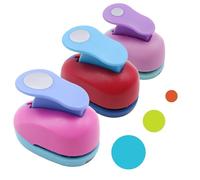 CATELL 3 Pièces Mini Perforatrice Rond pour Projets DIY Cartes de Vœux