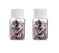 CATELL 400 Pièces Pierres à Briquet, Pierre Briquet Universelle avec Bouteille de Stockage Pierre à Briquet Compatibles avec Clipper et Zippo pour La Plupart Des Briquets (Couleur)