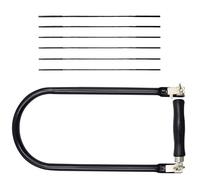 CATELL Scie à Chantourner Set avec 8 Lames de Scie à Chantourner (4#6#8#10#), 310 mm Archet de Scieà Chantourner en Bois Lames Scie Chantourner pour Métal Bois Décorative Modélisme