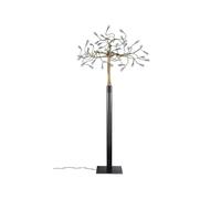 CATELLANI & SMITH lampadaire ALBERO DELLA LUCE (Cadre doré, base noire - Laiton et fer)