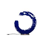CATELLANI & SMITH lampe de table ENSO (Bleu, base en laiton - Métal)