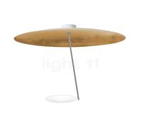 Catellani & Smith Lederam C Plafonnier LED blanc/nickel/blanc-doré - ø80 cm Ce luminaire comporte des modules à LED prémontés de classes énergétiques A A