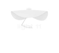 Catellani & Smith Lederam Manta CWS1 Applique/Plafonnier LED disque blanc/tige blanche/abat-jour blanc Ce luminaire comporte des modules à LED prémontés de classes énergétiques A A++, A+, A