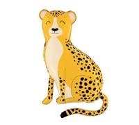 Catelves Ballons Guépard - Ballons en aluminium - Décoration d'anniversaire pour enfants - Jungle - Animaux de la forêt - Guépard - Ballons à l'hélium - Décoration d'anniversaire - Safari Guépard