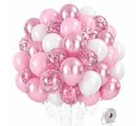 Catelves Lot de 60 ballons roses de 30 cm