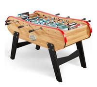 Catenaccio Babyfoot Adulte de Bar en Bois Clair 161x110x95cm - Baby-Foot de Café avec Monnayeur 1€ - Table de Jeux Robuste, Authentique, Style Bistrot