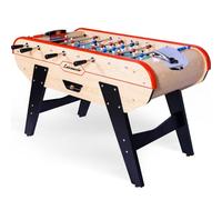 CATENACCIO Babyfoot Prima Adulte - Baby Foot intérieur Robuste Style Français avec Barres INOX et 4 Balles - Table de Jeu en Bois pour Maison ou Entreprise