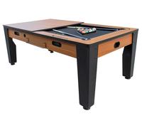 Catenaccio Table multi jeux 3 en 1 + plateau table à manger - 213 x 121 x 84 cm - GS-GT-1300-full-dark-wood