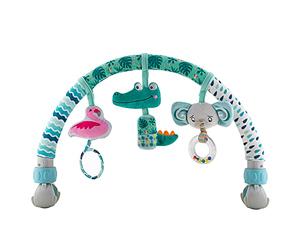 caterbee Barre de Jouets pour balançoire pour bébé, Jouet pour Poussette, Accessoire pour lit bébé et Barre d'activité pour Landau. Arche de Voyage, Jouets pour Berceau pour Tout-Petits(Animal)