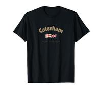 Caterham Drapeau britannique vintage avec nom de ville T-Shirt