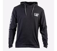 Caterpillar à Capuche Hommes Décontracté Quotidien Haut Long Manche T-Shirt Noir