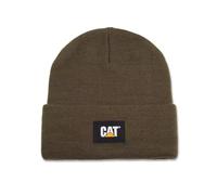 Caterpillar Bonnet tricoté unisexe Label Cuff Olive Taille unique, Olive, taille unique