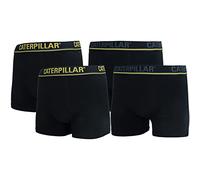 Caterpillar Boxer Homme, Lot de 4, Élastique Divers Motifs, Coton (Noir, L)