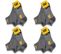 Caterpillar CAT Lot de 12 paires de baskets de travail, chaussettes de travail, chaussettes, chaussettes de travail, chaussettes de travail, tailles 39 à 50, 12 paires de gris mélangé, 18-20