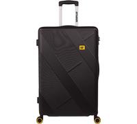 Cat Peoria Valise de Voyage avec Roues pivotantes Doubles et Serrure TSA, Noir/Jaune, 24 inch - 64 x 42.5 x 26.5 cm, Valise Rigide avec roulettes pivotantes