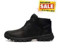 Caterpillar CAT Seuil Chukka Hommes Cuir Mode Urbaine Bottes Extérieures Noires