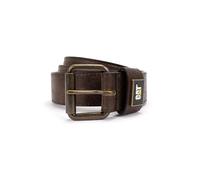 Caterpillar Ceinture avec Plaque en émail, Marron, 34 cm Hommes