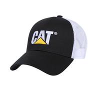 Caterpillar Chapeaux avec Logo surélevé pour Homme avec Avant brodé et Dos en Maille contrastée avec Fermeture à Pression en Plastique