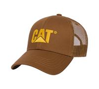 Caterpillar Chapeaux avec Logo surélevé pour Homme avec Avant brodé et Dos en Maille contrastée avec Fermeture à Pression en Plastique