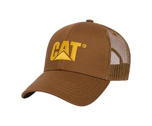 Caterpillar Chapeaux avec Logo surélevé pour Homme avec Avant brodé et Dos en Maille contrastée avec Fermeture à Pression en Plastique
