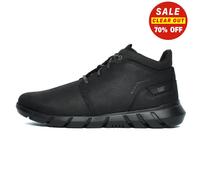 Caterpillar Chat Hendon Polaire Mi Hommes Chukka Cuir Dentelle Bottines Noir