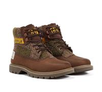 CAT Caterpillar Colorado 2.0 Harris Tweed Boots P111325 En Cuir Marron NEUF