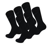 Caterpillar Comfort Socks 6 Paires de chaussettes de ville super confortable avec demi-bouclette, coton d'excellente qualité (Noir, 39-42)