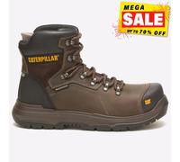 Caterpillar Diagnostic 2.0 Sécurité Hommes Bottes Cuir Imperméable Bottes Marron