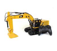 Caterpillar Diecast Masters 25001 Pelleteuse télécommandée 336 Next Gen Véhicule de Chantier Cat détaillé et réaliste en 1:24, env. 49 x 16,5 x 22 cm, env. 25 m, à partir de 8 Ans Jaune