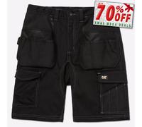 Caterpillar Essentiel Shorts De Travail Multi Usages Pour Hommes En Stretch Noir
