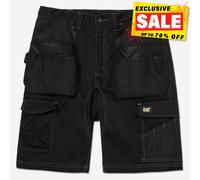 Caterpillar Essentiel Shorts De Travail Multi Usages Pour Hommes En Stretch Noir