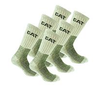 Caterpillar Heavy Duty Worksocks 6 paires de chaussettes de travail lourd, coton d'excellente qualité avec fibre élastique Lycra (Gris, 39-42)
