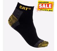 Caterpillar Hommes Premium Confort Rembourré Renforcée Travail Chaussettes Noir