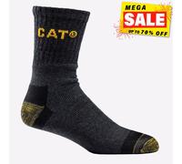 Caterpillar Hommes Premium Travail Renforcée Humidité Contrôle Coffre Socks Noir