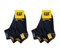 CAT Caterpillar Lot de 6 paires de chaussettes de travail WORK SNEAKERS - Tailles au choix : 39-50, 6 paires de gants Bleu 43-46