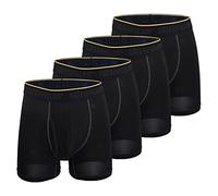 Caterpillar Men's 4-Pack Comfort Core Boxer Briefs, Black, Small