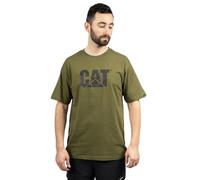 Caterpillar Men's Cat Iconic Logo Premium Ringspun Combed Cotton Tee