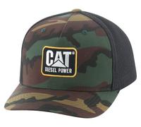 Caterpillar Men's Design Mark Diesel Cap, Woodland Camo, One Size