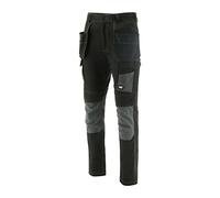 Caterpillar Mens Essentials Stretch Knee Pocket BLACK-DARK SHADOW Size UK 34" EU 34"