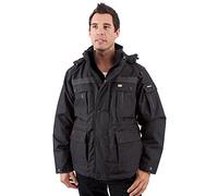 Caterpillar Mens Heavy Insulated Parka Jacket Black