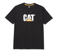 Caterpillar Mens TM - Maglietta a maniche corte con logo - Uomo (XL) (Nero)