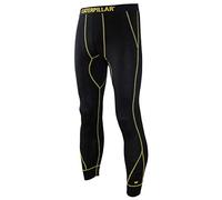 Caterpillar Pantalon Thermique, Absorption Humidité, Chaleureux, Confortable (Noir, L)