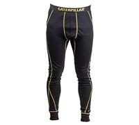 Caterpillar Pantalon Thermique, Absorption Humidité, Chaleureux, Confortable (Noir, L)