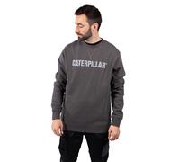 Caterpillar Poids Moyen Hommes Ras Du Cou Créateur Mode Travail Sweat Gris