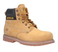 Caterpillar Powerplant Bottes de sécurité en cuir marron avec embout en acier et lacets pour homme, miel, 39 1/3 EU