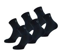 Caterpillar Quarter Socks 6 paires de chaussettes de travail pour hommes, hauteur au-dessus de la cheville, renforcées aux orteils et au talon, coton d'excellente qualité (Bleu, 39-42)
