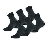 Caterpillar Quarter Socks 6 paires de chaussettes de travail pour hommes, hauteur au-dessus de la cheville, renforcées aux orteils et au talon, coton d'excellente qualité (Anthracite, 43-46)