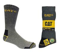 Caterpillar Real Work Arbeitssocken 3er Pack Chaussettes, Gris (Charcoal), 40/46 (Lot de 3) Homme